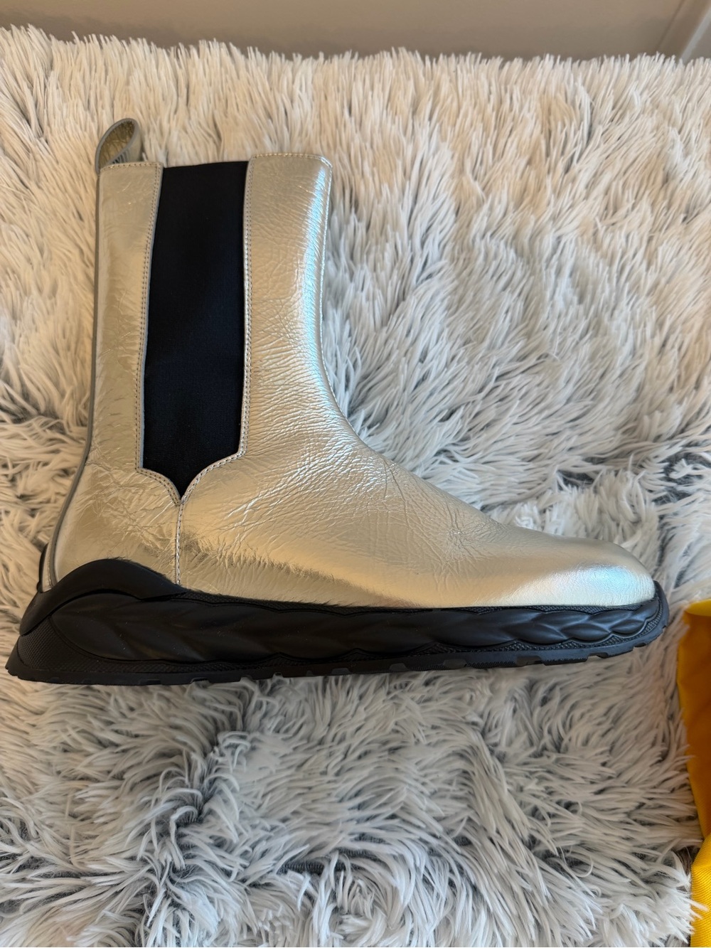 MCM silver Boots Women Size 10 - Picture 7 of 16